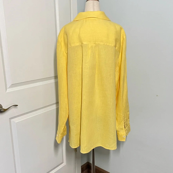 Charter Club 100% Linen Button Down Shirt size 2X - Picture 4 of 7